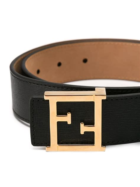 fendi logo buckle belt